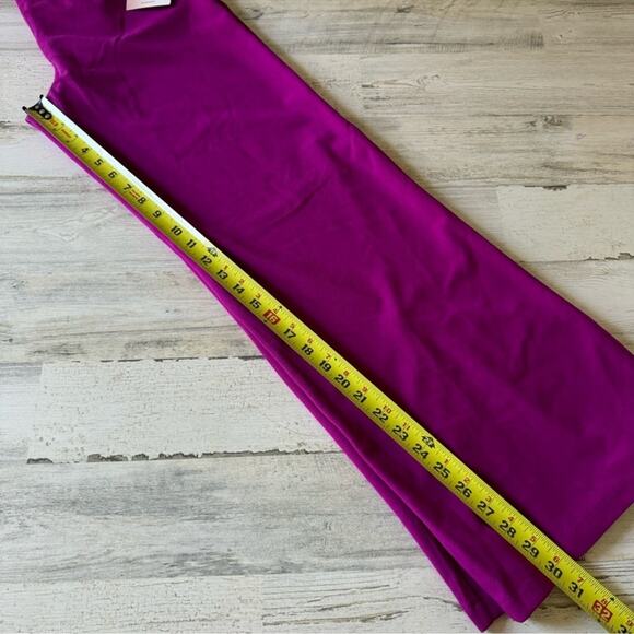 🍁 NWT Happily Grey Wide Leg Trouser Pants Full Length High Waisted Front Slit XS - Picture 13 of 15